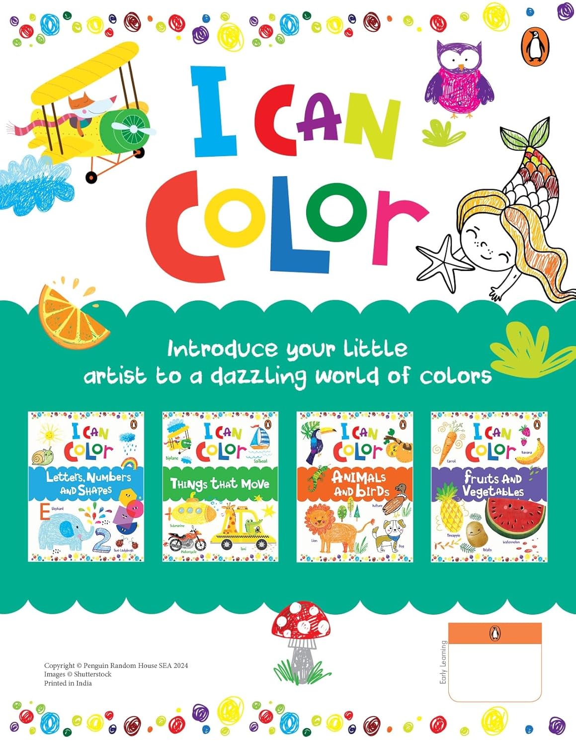 I CAN COLOR PACK (4 BOOKS PACK) - PENGUIN