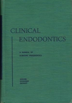 CLINICAL ENDODONTICS A MANUAL OF SCIENTIFIC ENDODONTICS