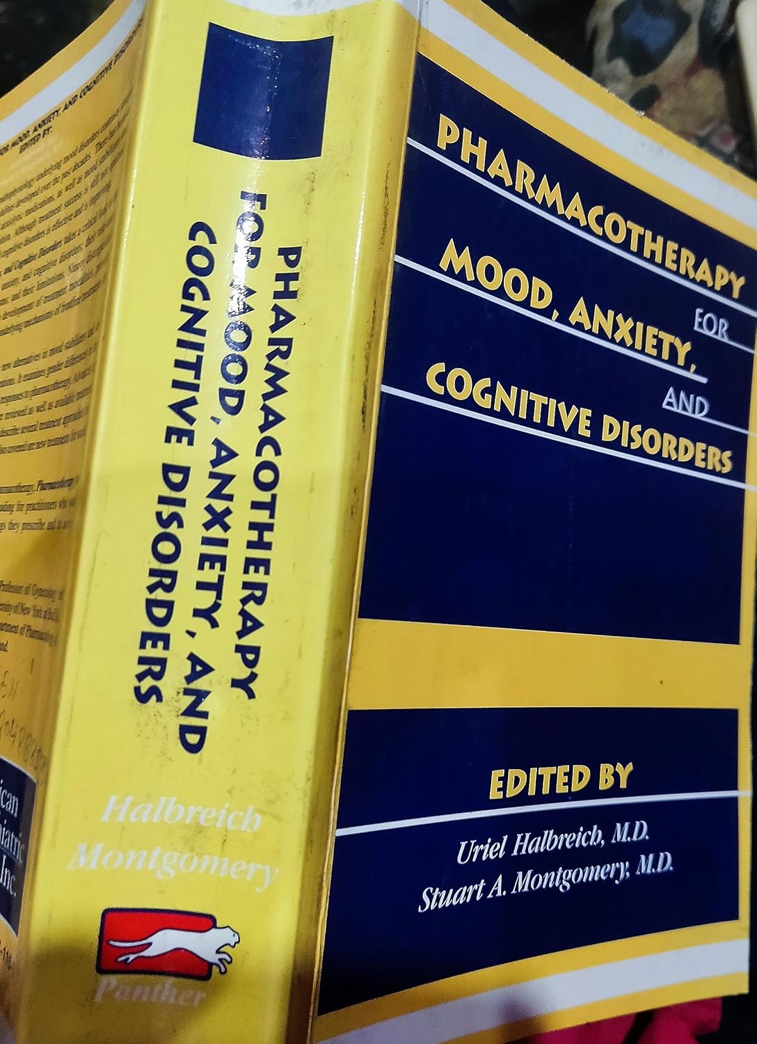 PHARMACOTHERAPY FOR MOOD ANXIETY AND COGNITIVE DISORDERS 1ST/2000-URIEL HALBREICB