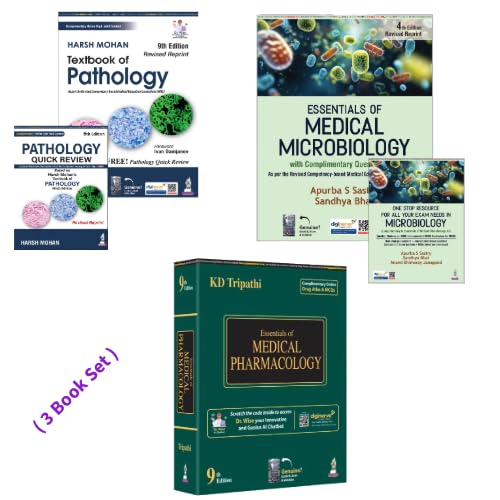 HARSH MOHAN PATHOLOGY+SASTRY MICROBIOLOGY+ TRIPATHI PHARMACOLOGY
