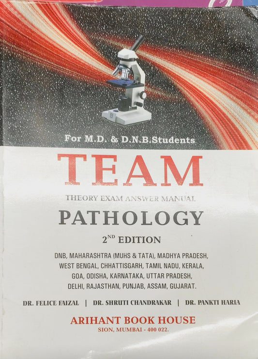 TEAM- THEORY EXAM ANSWER MANUAL PATHOLOGY 2ND/2019 - FELICE FAIZAL