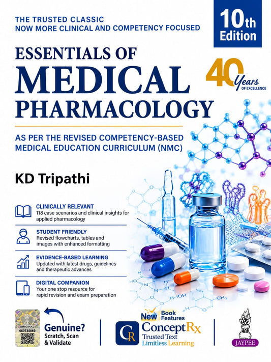ESSENTIALS OF MEDICAL PHARMACOLOGY 10TH/2027 - KD TRIPATHI