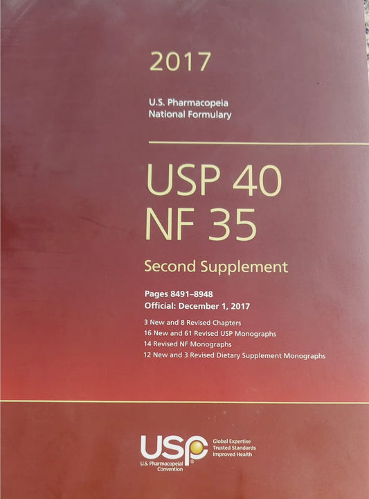 USP 40 NF 35 - SECOND SUPPLIMENT (2017) - PAGES 8491-8948