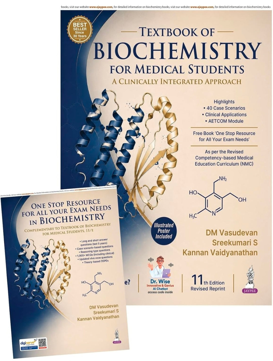 TEXTBOOK OF BIOCHEMISTRY FOR MEDICAL STUDENTS 11TH/2027- VASUDEVAN